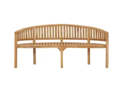 vidaXL Bananenbank 180 cm Massivholz Teak 310494