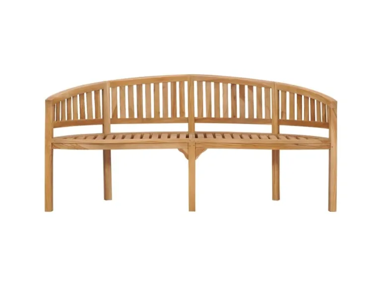 vidaXL Bananenbank 180 cm Massivholz Teak 310494