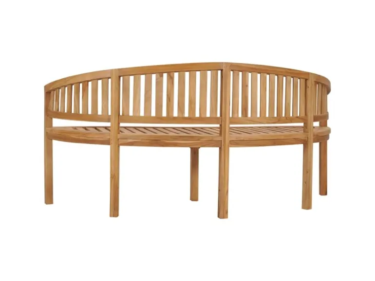 vidaXL Bananenbank 180 cm Massivholz Teak 310494