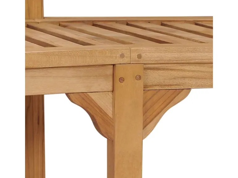 vidaXL Bananenbank 180 cm Massivholz Teak 310494