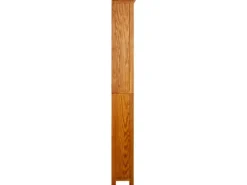vidaXL Bücherregal 6 Fächer 52x22x180 cm Massivholz Eiche