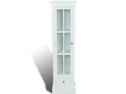 vidaXL Bücherregal 3 Fächer Weiß Holz 60639