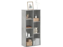 vidaXL Bücherregal Betongrau 50x25x105 cm Holzwerkstoff 852792