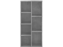 vidaXL Bücherregal Betongrau 50x25x105 cm Holzwerkstoff 852792