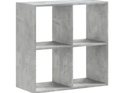 vidaXL Bücherregal Betongrau 68,5x32x68,5 cm Holzwerkstoff