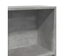 vidaXL Bücherregal Betongrau 40x24x143 cm Holzwerkstoff 857786