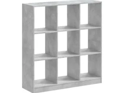 vidaXL Bücherregal Betongrau 102x32x108 cm Holzwerkstoff
