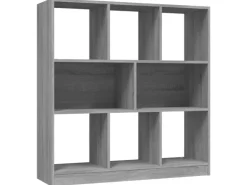 vidaXL Bücherregal Grau Sonoma 97,5x29,5x100 cm Holzwerkstoff
