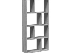 vidaXL Bücherregal Grau Sonoma 60x20x120 cm Holzwerkstoff 858152
