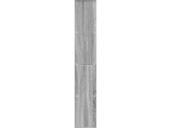 vidaXL Bücherregal Grau Sonoma 60x20x120 cm Holzwerkstoff 858152