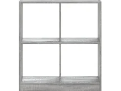 vidaXL Bücherregal Grau Sonoma 68,5x32x75 cm Holzwerkstoff