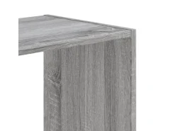 vidaXL Bücherregal Grau Sonoma 68,5x32x75 cm Holzwerkstoff