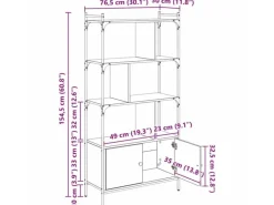 vidaXL Bücherregal Holzwerkstoff 882150