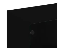 vidaXL Bücherregal mit Türen Schwarz 136x37x109 cm Holzwerkstoff