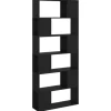 vidaXL Bücherregal Raumteiler Schwarz 80x24x186 cm Holzwerkstoff
