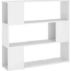 vidaXL Bücherregal Raumteiler Weiß 100x24x94 cm