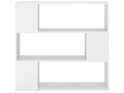 vidaXL Bücherregal Raumteiler Weiß 100x24x94 cm