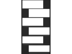vidaXL Bücherregal Raumteiler Schwarz 100x24x188 cm