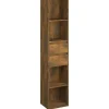 vidaXL Bücherregal Räuchereiche 36x30x171 cm Holzwerkstoff