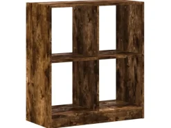 vidaXL Bücherregal Räuchereiche 68,5x32x75 cm Holzwerkstoff