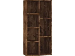 vidaXL Bücherregal Räuchereiche 50x25x106 cm