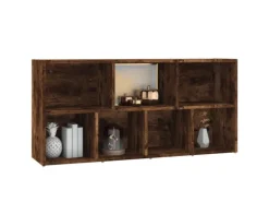 vidaXL Bücherregal Räuchereiche 50x25x106 cm