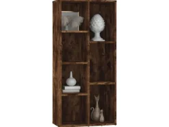 vidaXL Bücherregal Räuchereiche 50x25x106 cm