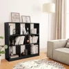 vidaXL Bücherregal Schwarz 97,5x29,5x100 cm Holzwerkstoff