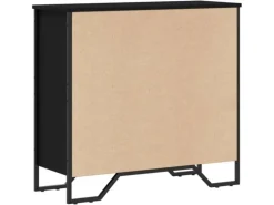 vidaXL Bücherregal Schwarz 80x31x74,5 cm Holzwerkstoff 848619