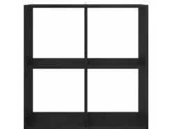 vidaXL Bücherregal Schwarze Eiche 68,5 x 32 x 68,5 cm Holzwerkstoff 868060