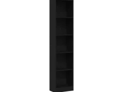 vidaXL Bücherregal Schwarz Eichen-Optik 40x24x176 cm Holzwerkstoff 862454