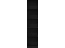 vidaXL Bücherregal Schwarz Eichen-Optik 40x24x176 cm Holzwerkstoff 862454