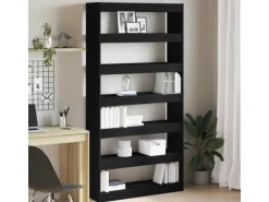 vidaXL Bücherregal Schwarz Holzwerkstoff 3333925