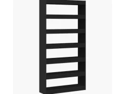 vidaXL Bücherregal Schwarz Holzwerkstoff 3333925