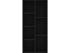 vidaXL Bücherregal Schwarz 50x25x106 cm Holzwerkstoff 801108