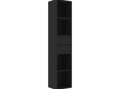 vidaXL Bücherregal Schwarz 36x30x171 cm Holzwerkstoff 802868