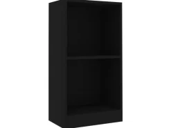 vidaXL Bücherregal Schwarz 40x24x75 cm Holzwerkstoff 800820