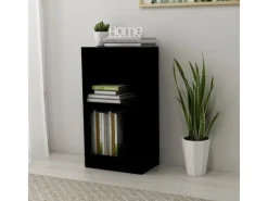 vidaXL Bücherregal Schwarz 40x24x75 cm Holzwerkstoff 800820