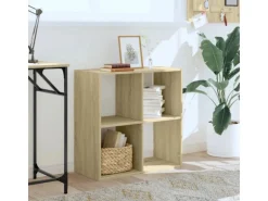 vidaXL Bücherregal Sonoma-Eiche 68,5x32x68,5 cm Holzwerkstoff