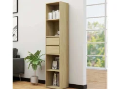 vidaXL Bücherregal Sonoma-Eiche 36x30x171 cm Holzwerkstoff 802870