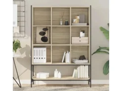 vidaXL Bücherregal Sonoma-Eiche 102x30x141,5 cm Holzwerkstoff
