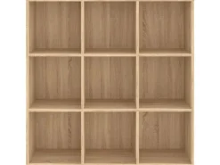 vidaXL Bücherregal Sonoma-Eiche 98x30x98 cm Holzwerkstoff