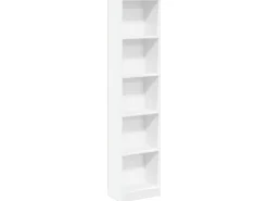 vidaXL Bücherregal Weiß 40x24x176 cm Holzwerkstoff 857792