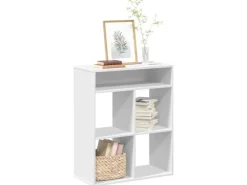 vidaXL Bücherregal Weiß 66x31x80 cm Holzwerkstoff 860292