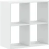 vidaXL Bücherregal Weiß 68,5x32x68,5 cm Holzwerkstoff