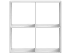 vidaXL Bücherregal Weiß 68,5x32x68,5 cm Holzwerkstoff