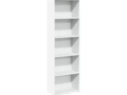 vidaXL Bücherregal Weiß 60x30x189 cm Holzwerkstoff 857917