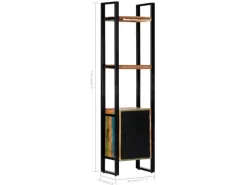 vidaXL Bücherregal 45x30x171 cm Altholz Massiv