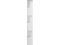 vidaXL Bücherregal/Raumteiler Hochglanz-Weiß 80x24x192 cm