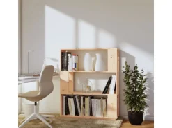 vidaXL Bücherregal/Raumteiler 80x25x101 cm Massivholz Kiefer